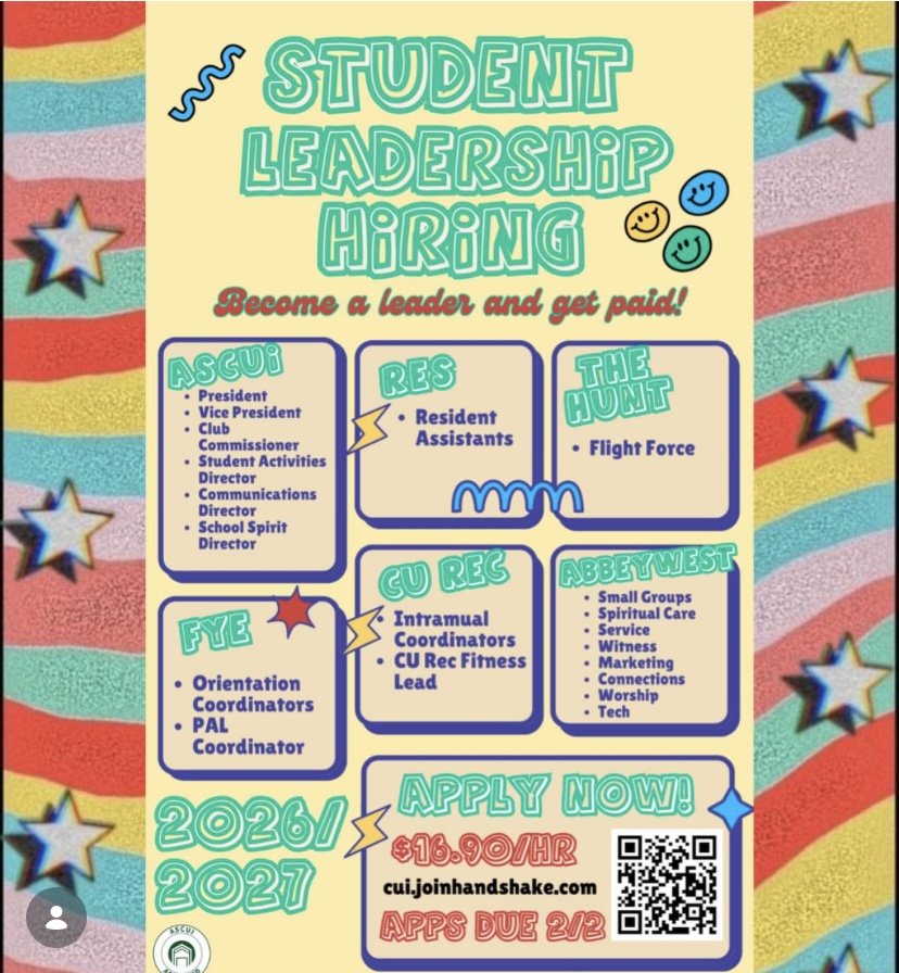 Student Leadership Hiring Poster